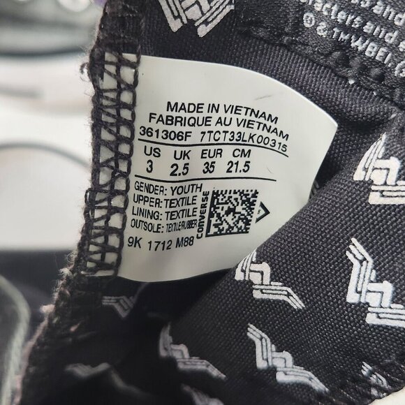 Converse Youth Chuck Taylor All Star DC Wonder Woman High Top Shoes Size 3 - Picture 4 of 4